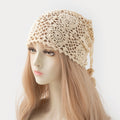 Handmade Crochet Hollow Out Knit Beanie Cap 8BK6HAT204T