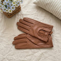 Leather Mesh Driving Gloves - DippedShop Wholesale - #4611