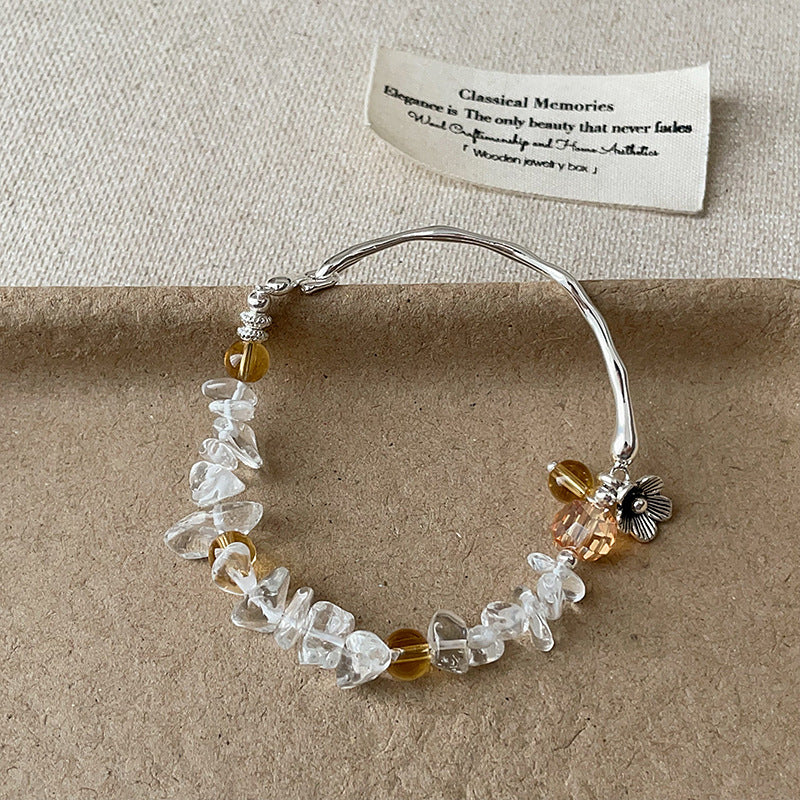Irregular Crystal Beaded Bracelet - DippedShop Wholesale - #5331