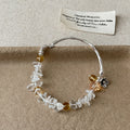 Trendy Irregular Crystal Beaded Link Chain Bracelet 6W6JBR337