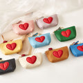 Cute 3D Heart Leather Mini Coin Purse 6W10BWB306