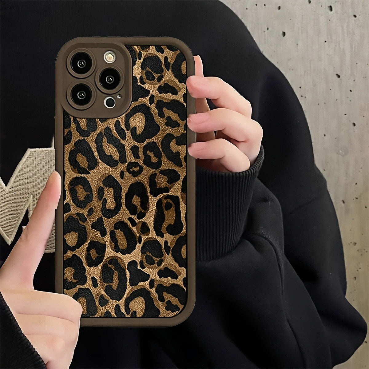 Leopard Print Shockproof Protection Phone Case for iPhone 6Z13HPC205