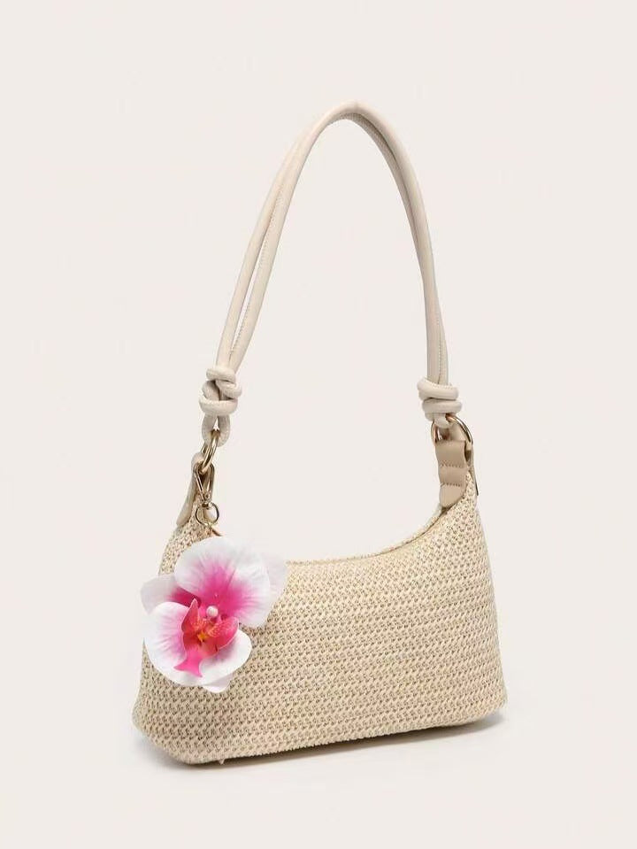 Trendy Straw Woven Beach Shoulder Bag 6W10BBG2376