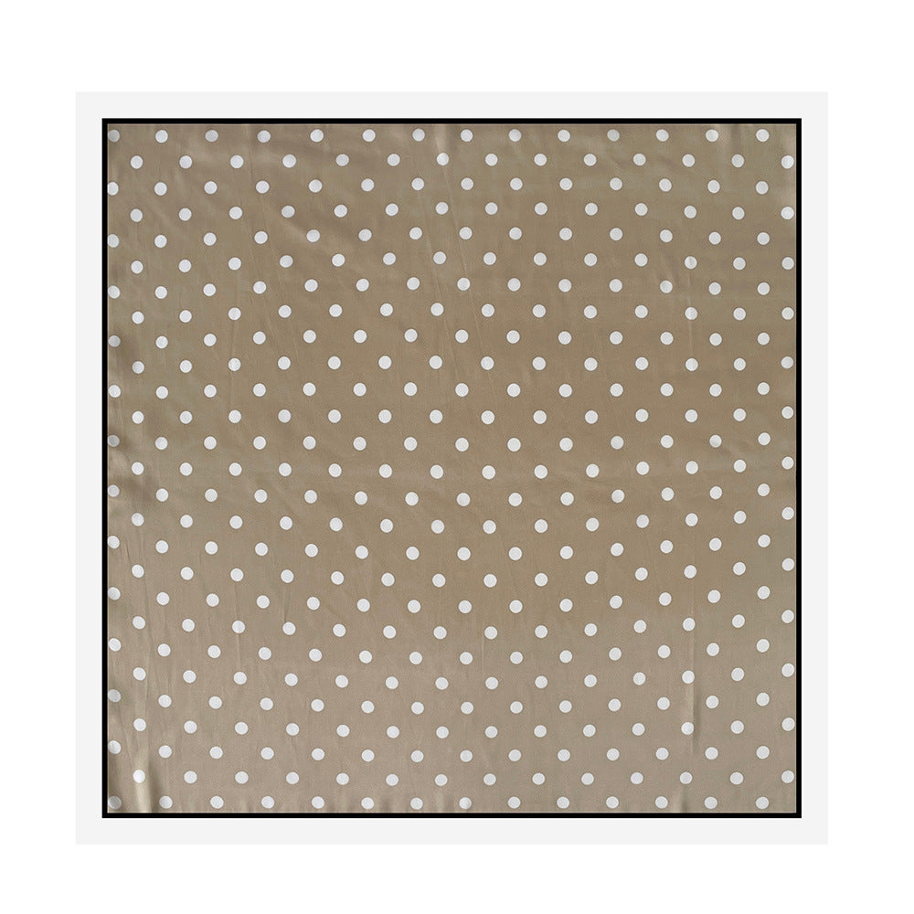 Simple Color Block Polka Dot Square Scarf MK2BW6W6NSI31