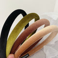 Classic Solid Color Velvet Slim Headband 6W6HBD293