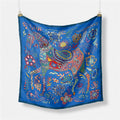 Fashion Abstract Print Versatile Square Silk Scarf 8BW6NSI14