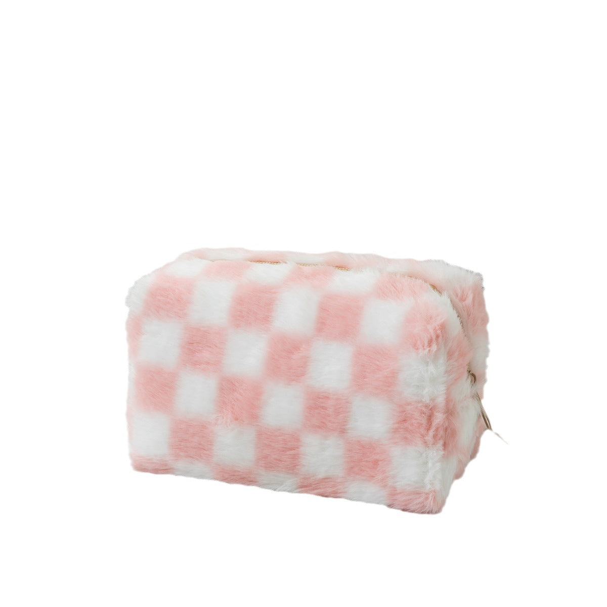 Plush Plaid Cosmetic Bag - DippedShop Wholesale - #5827