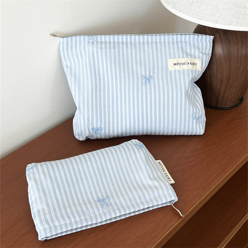 Striped Makeup Bag - DippedShop Wholesale - #0499