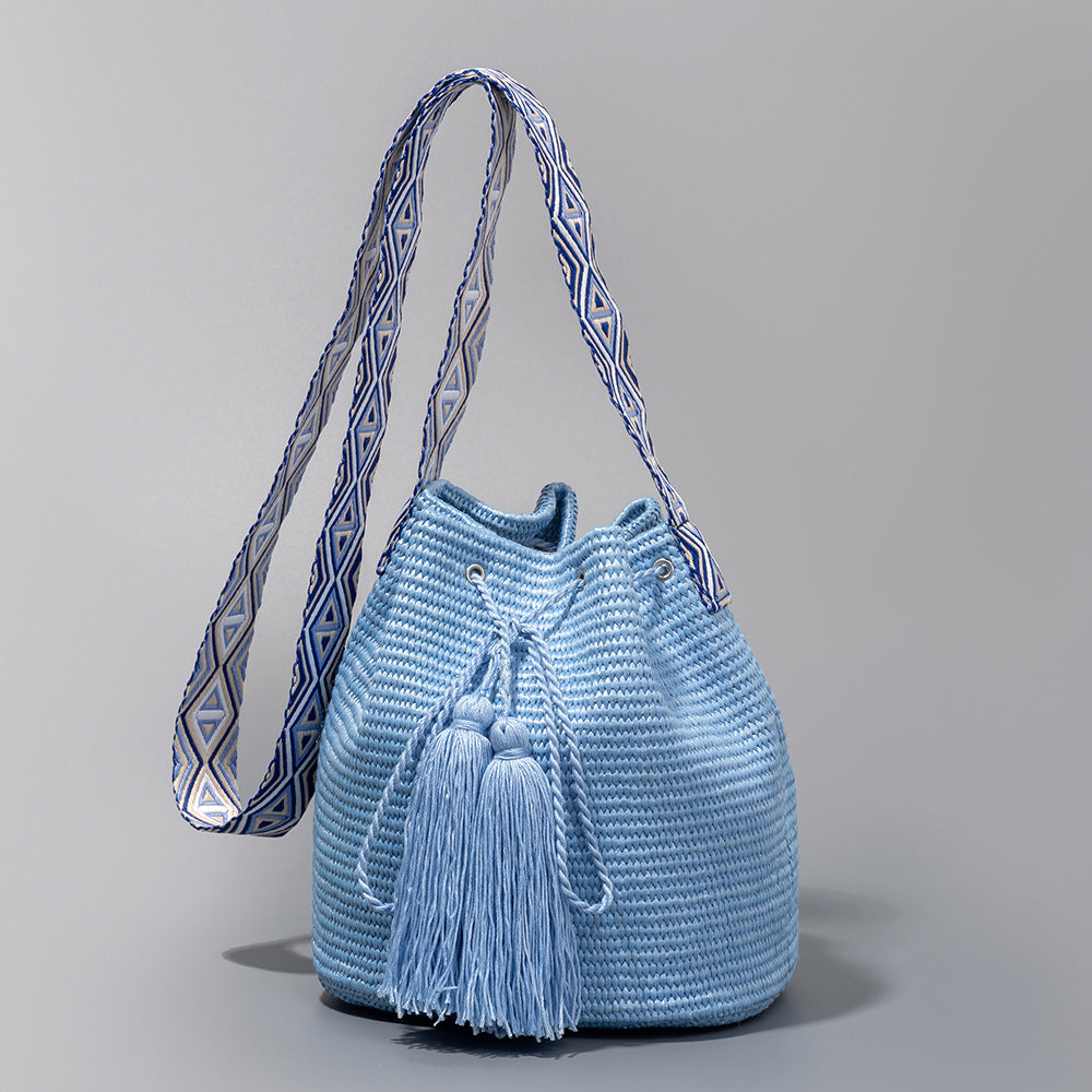 Minimalist Handwoven Bucket Bag - DippedShop Wholesale - #0419