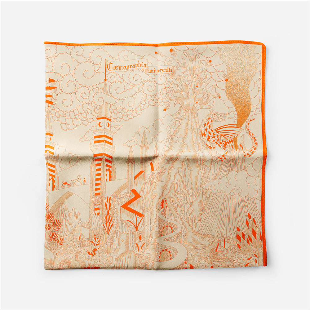 Abstract Universe Silk Scarf - DippedShop Wholesale - #8003