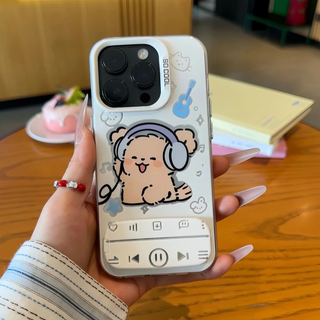Cute Puppy Stand Protective Phone Case for iPhone 6Z13HPC204