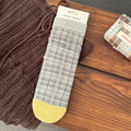 Plaid Crew Socks - DippedShop Wholesale - #0339