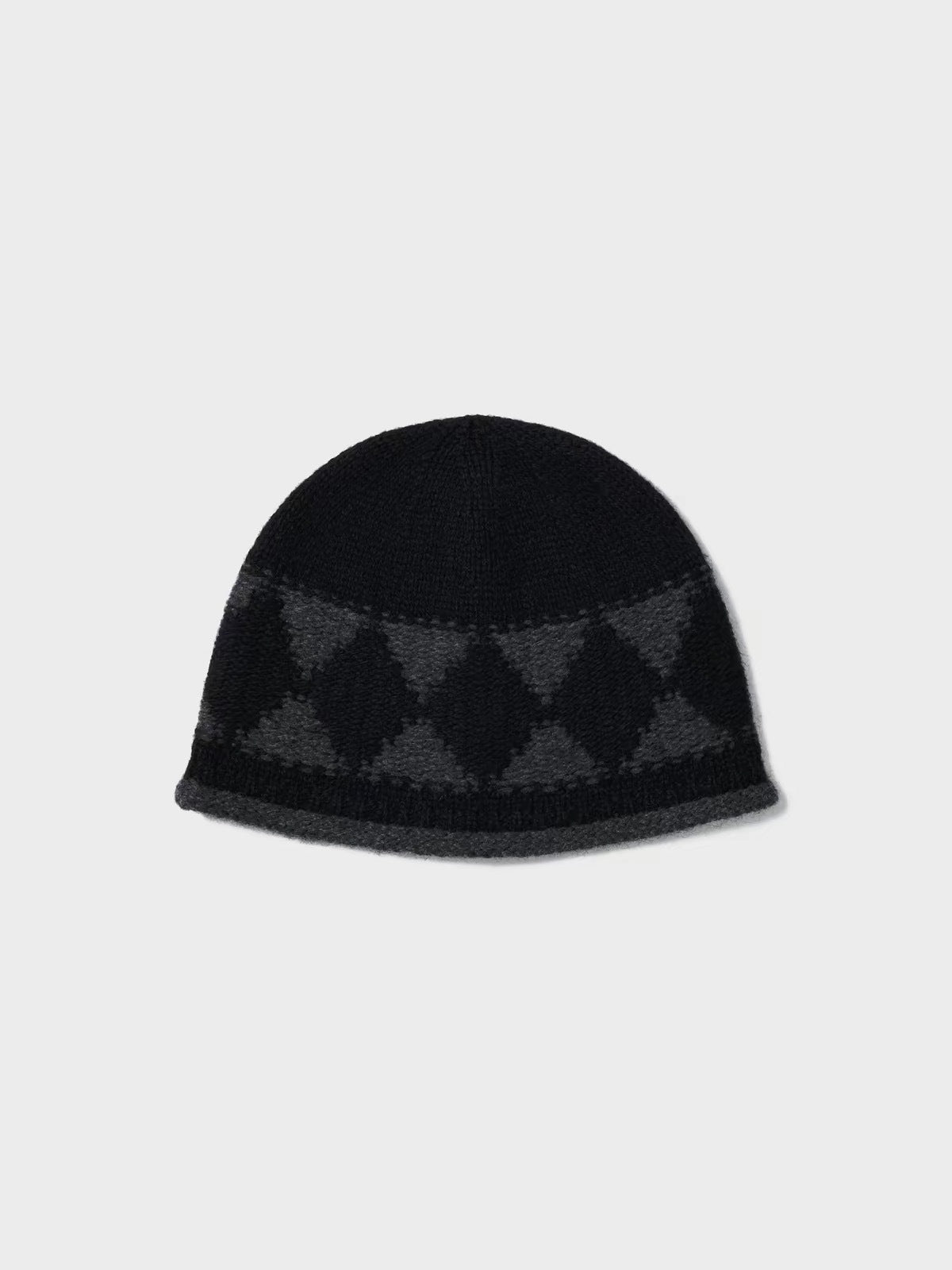 Diamond Jacquard Knit Beanie - DippedShop Wholesale - #8403