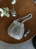 Stylish Solid Color Hollow Handmade Underarm Bag 8CW6BBG527L