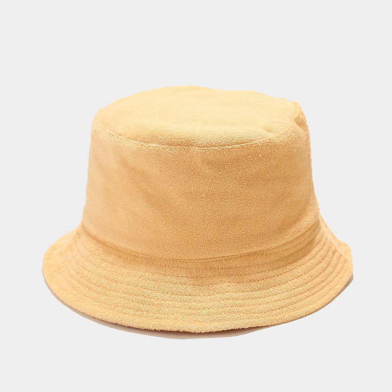 Fresh Solid Color Wide Brim Outdoor Bucket Hat MK2BW6W6HAT72