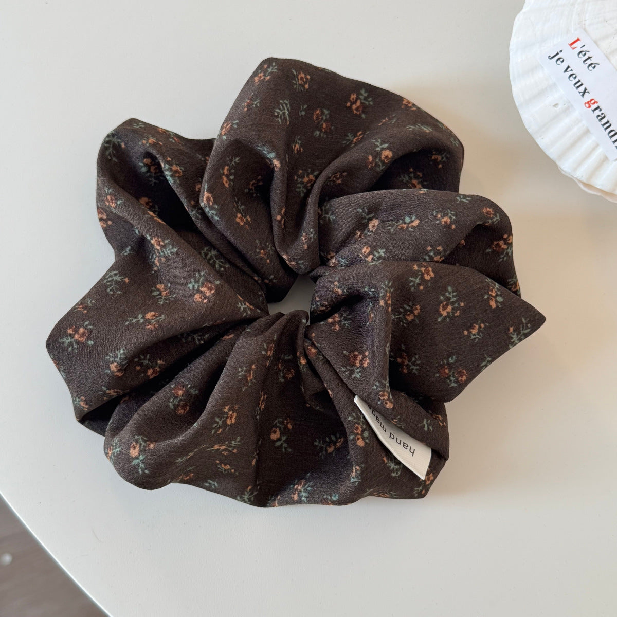 Sweet Floral Print Elastic Hair Scrunchies 6W6HSR348