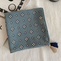 Polka Dot Paisley Print Tassel Neck Scarf MK2BK6W6HHS26