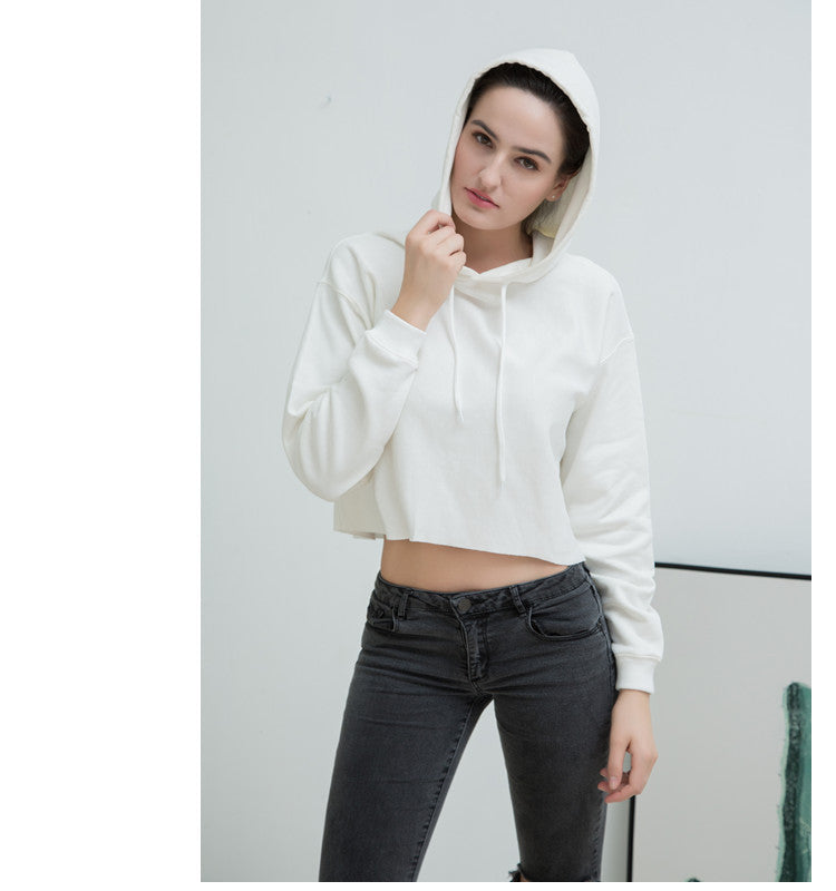Loose Hooded Short Hoodie - DippedShop Wholesale - #5971