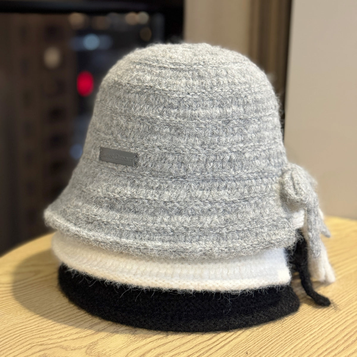 Fuzzy Knit Bucket Hat - DippedShop Wholesale - #8147