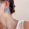 Hollow Out Flower Stud Earrings - DippedShop Wholesale - #4547