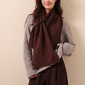 Diamond Fastened Knit Scarf - DippedShop Wholesale - #6851