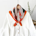 Pleated Floral Neckerchief Scarf - DippedShop Wholesale - #2947