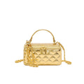Elegant Gold Quilted Crossbody Bag - DippedShop Wholesale - #0291