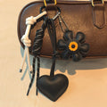 Sweet Heart Floral Pendant Keychain Bag Charm 6W10BBC376