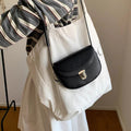 Fahion Half-Moon Solid Color Crossbody Bag 6W10BBG1983