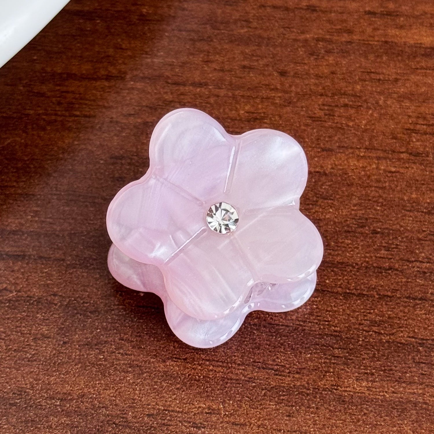 Cute Rhinestone Mini Flower Acetate Hair Claw 6W6HCP1247
