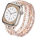 Multi Layer Crystal Beaded Chain Watch Band 6W6JWA89