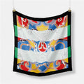 Abstract Silk Square Scarf - DippedShop Wholesale - #1587