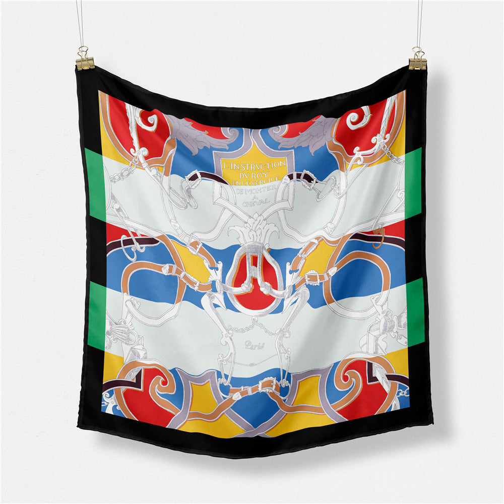 Abstract Silk Square Scarf - DippedShop Wholesale - #1587