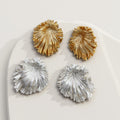 Creative Gold Plated 3D Dandelion Stud Earring 6W6JER557