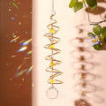 Creative Iridescent Crystal Ball Spiral Hanging Suncatcher MK2CZAS6H7HLS66