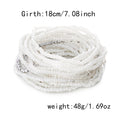 Fashion Color Block Multi-Layer Bead Bracelet Set 6W6JBR506