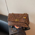 Vintage Leopard Print Square Crossbody Bag 6W10BBG2355