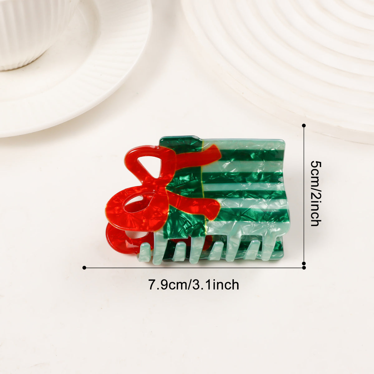 Cute Cartoon Christmas Gingerbread Hair Claw 6W6HCP1614