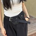 Trendy Suede Wide Leather Waist Belt 6W6JBT138