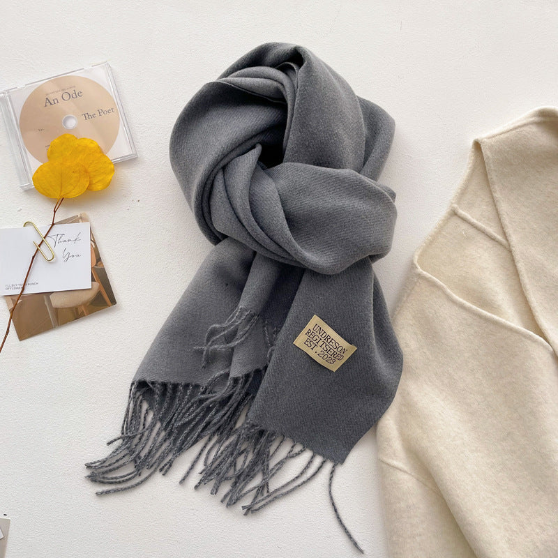 Reversible Fringe Scarf - DippedShop Wholesale - #7875