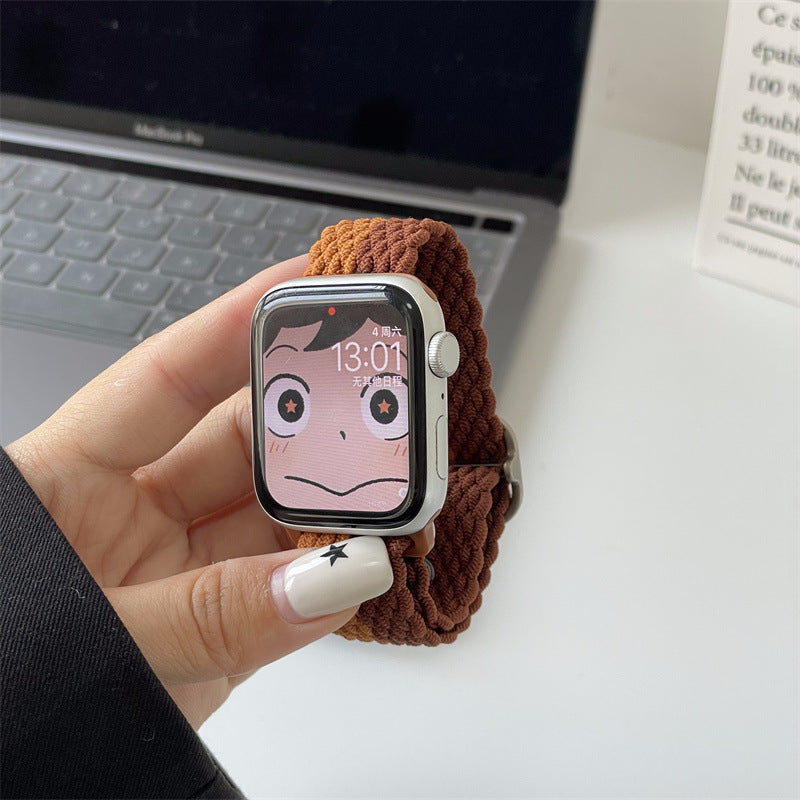 Color Block Nylon Weave Watch Band 6W6JWA140