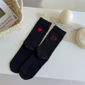 Embroidered Slouchy Socks - DippedShop Wholesale - #7219