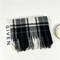 Tartan Plaid Tassel Scarf - DippedShop Wholesale - #3283