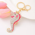 Funny Rhinestones Dolphin Pendant Keychain Bag Charm 6W10BBC632