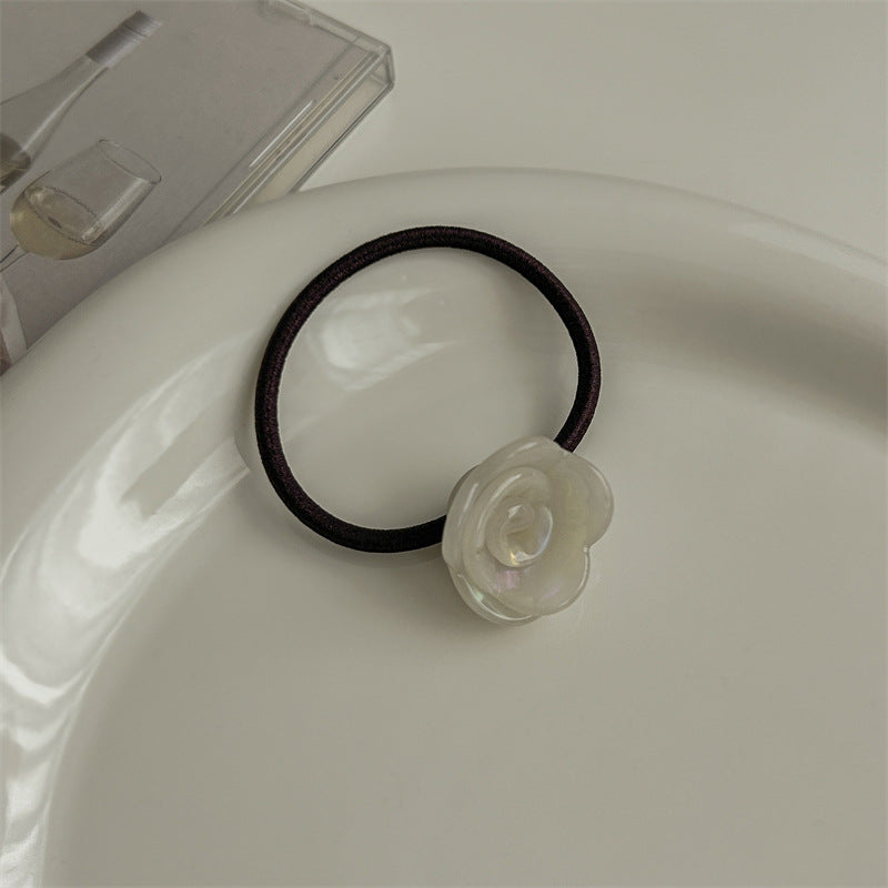 Refined 3D Rose Acetate Elastic Hair Tie MK2BW6W6HHT09