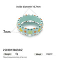 Cute Polka Dots Bowknot Enamel Ring 6W6JRG251