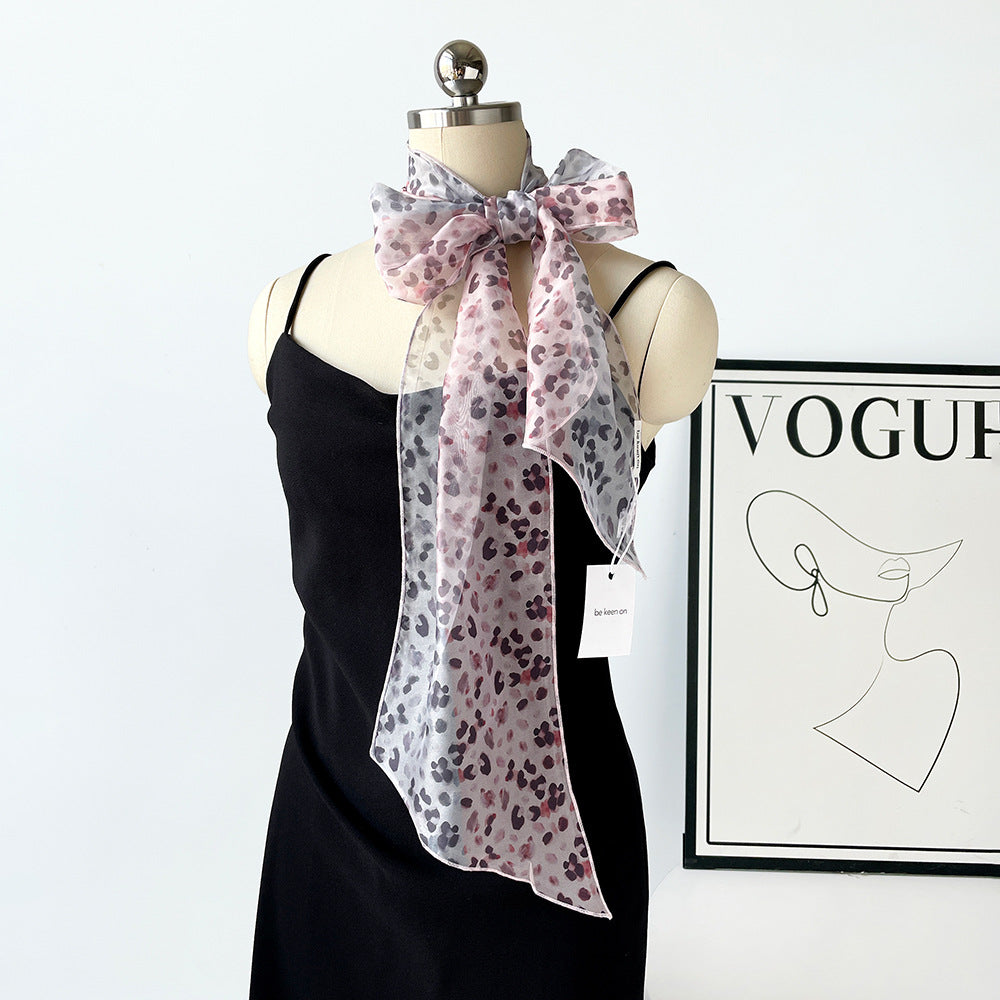 Polka Dots Striped Scarf - DippedShop Wholesale - #4627