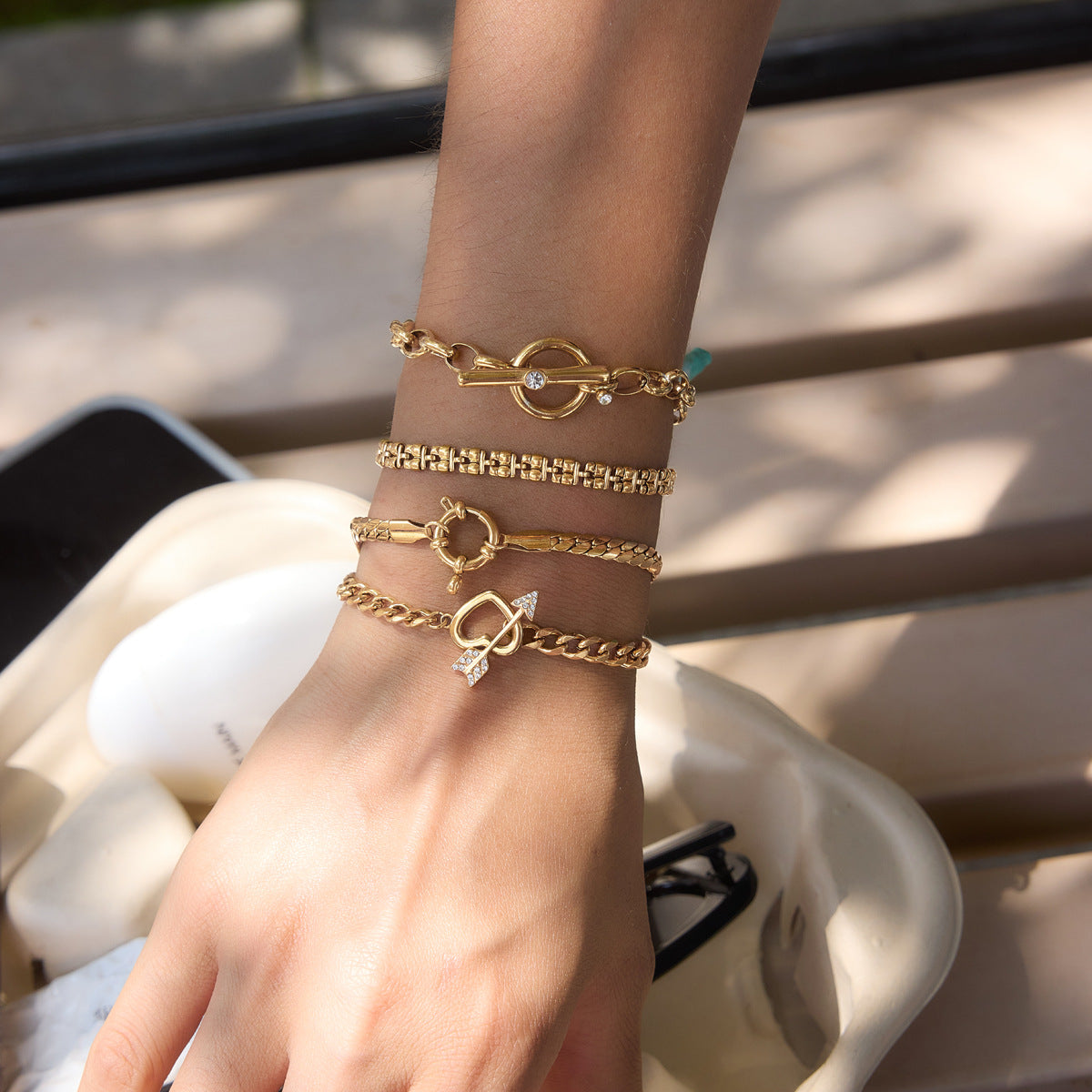 Fashion Gold Plated Cuban Chai - DippedShop Wholesale - #8739