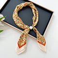 Vintage Leopard Print Pearl Silk Scarf 6W6NSI268