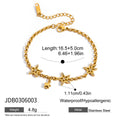 Minimalist Cubic Zirconia Gola Plated Chain Bracelet 6W6JBR464